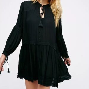 Free People Feelin Moody Dress in Black